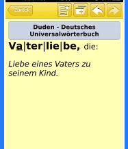 Vaterliebe - Duden