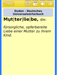 Mutterliebe - Duden